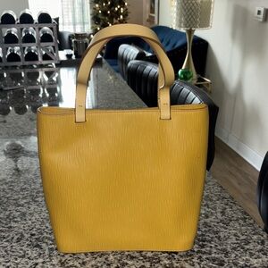 Lamarthe Paris Yellow Leather Bag — Excellent Condition